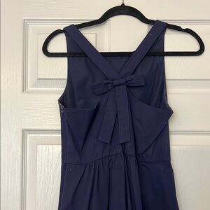 Elegant Navy Blue Sleeveless Dress